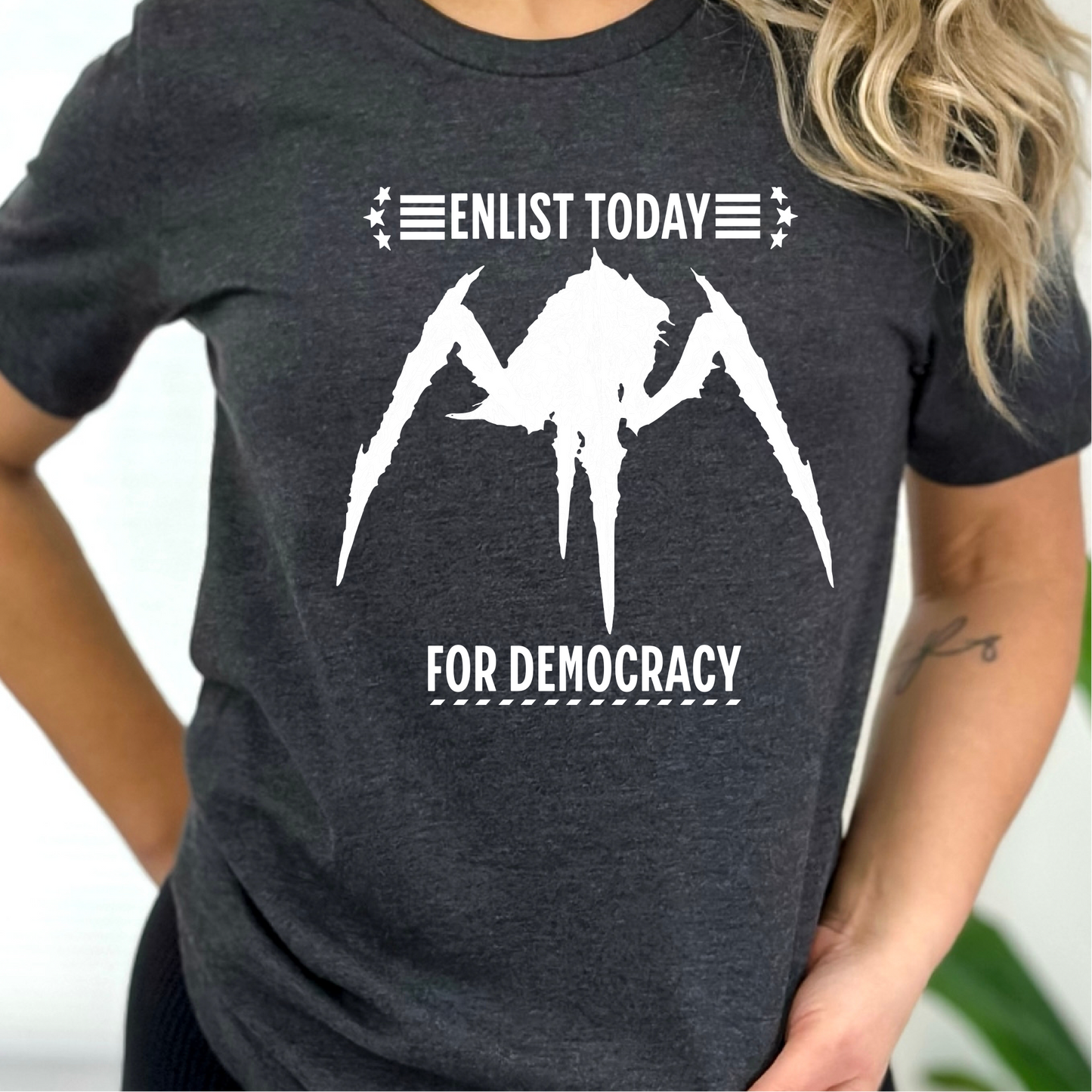 Enlist Today For Democracy, Helldivers 2 Inspired Shirt