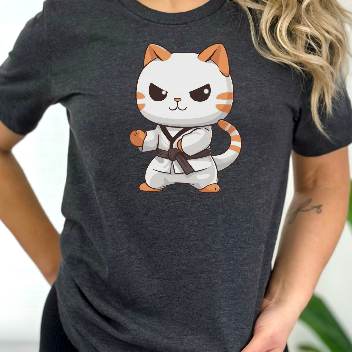 Karate Cat T-Shirt, Cat Martial Arts Shirt