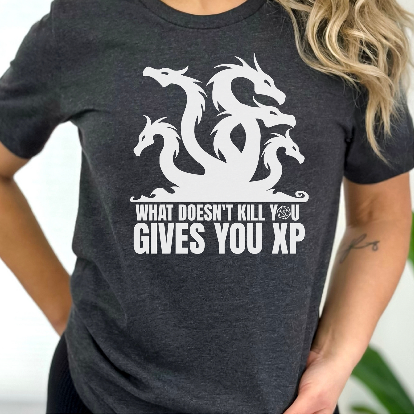 What Doesn't Kill You Gives You XP T-Shirt, Dungeons & Dragons Shirt