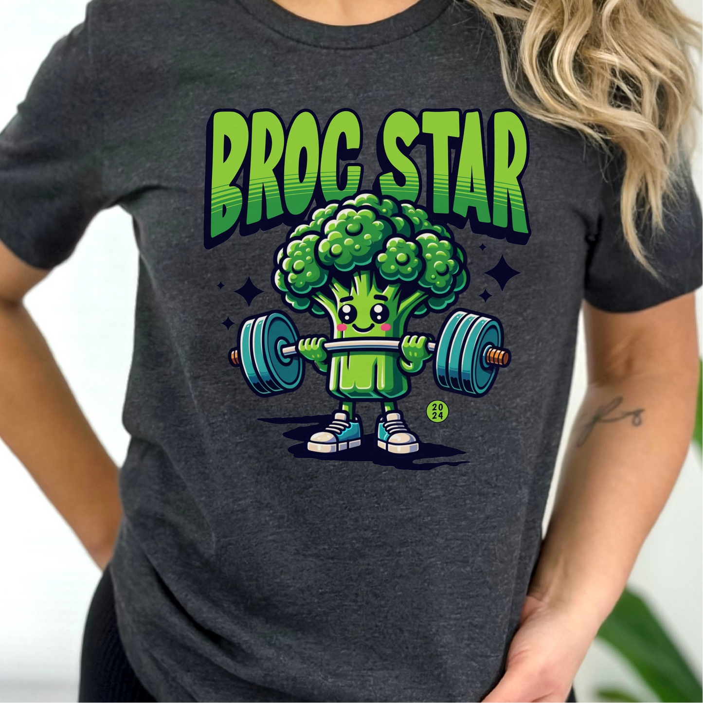 Broccoli Workout T-Shirt, Gym Shirt