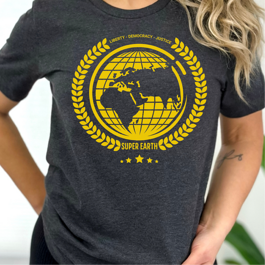 Super Earth T-Shirt, Helldivers 2 Inspired Shirt