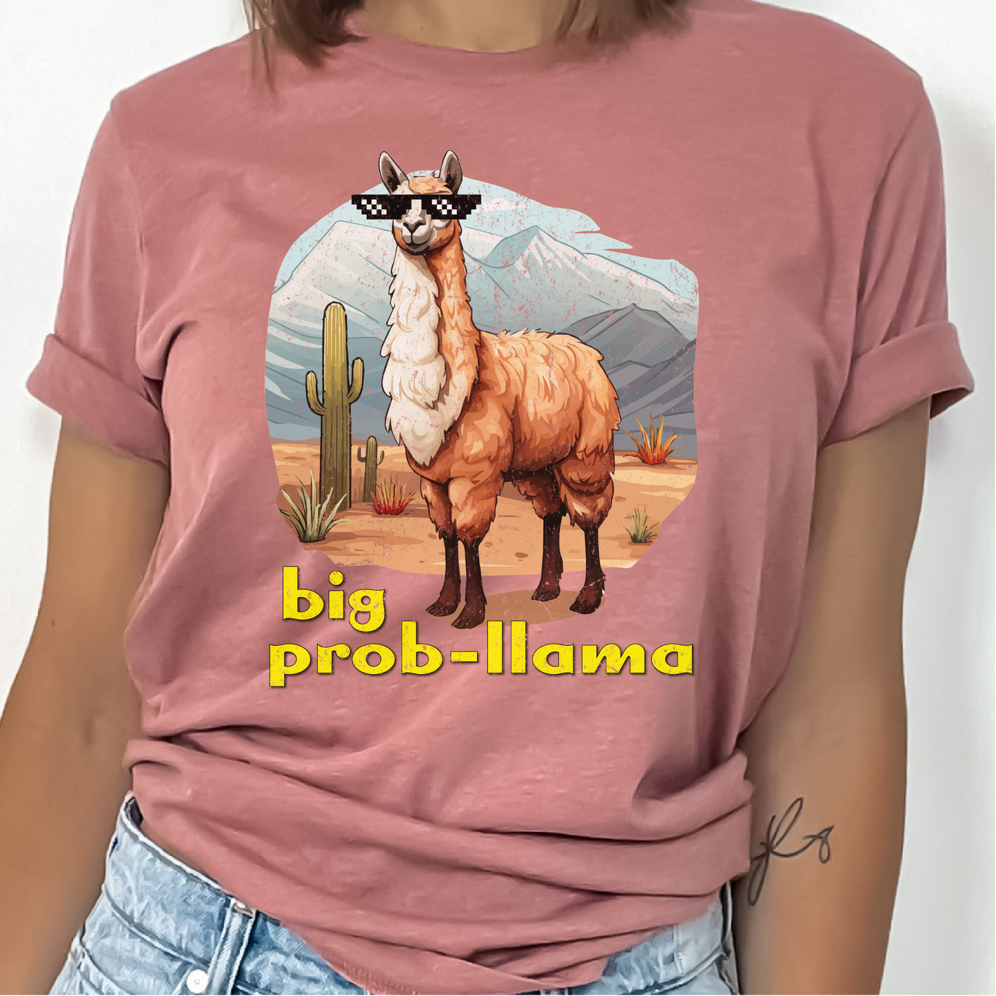 Big Prob-Llama T-Shirt, Funny Llama Shirt