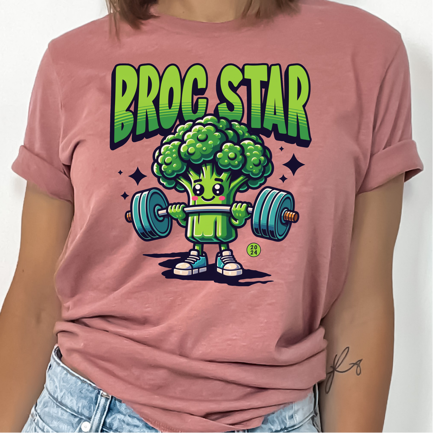 Broccoli Workout T-Shirt, Gym Shirt