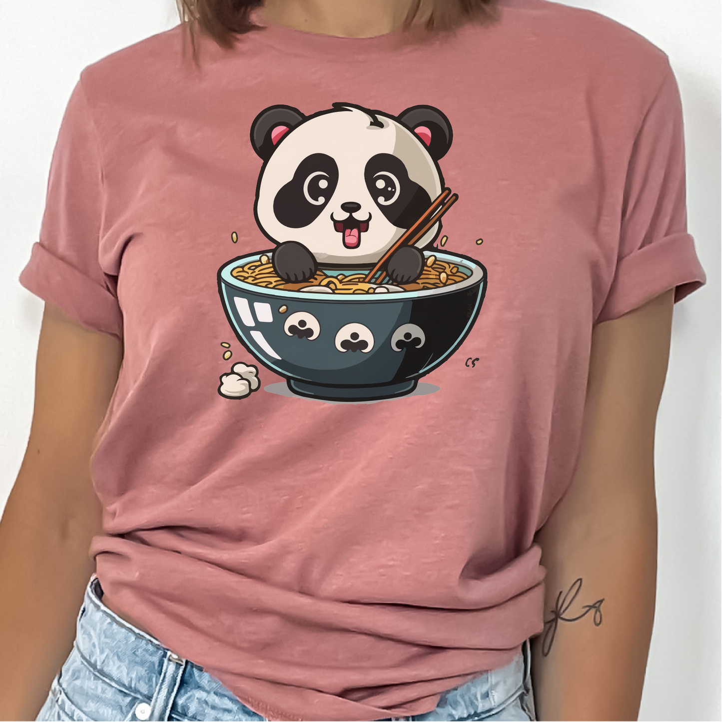 Ramen Panda T-Shirt, Kawaii Panda Shirt