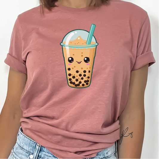 Kawaii Boba Tea T-Shirt, Kawaii Bubble Tea Shirt