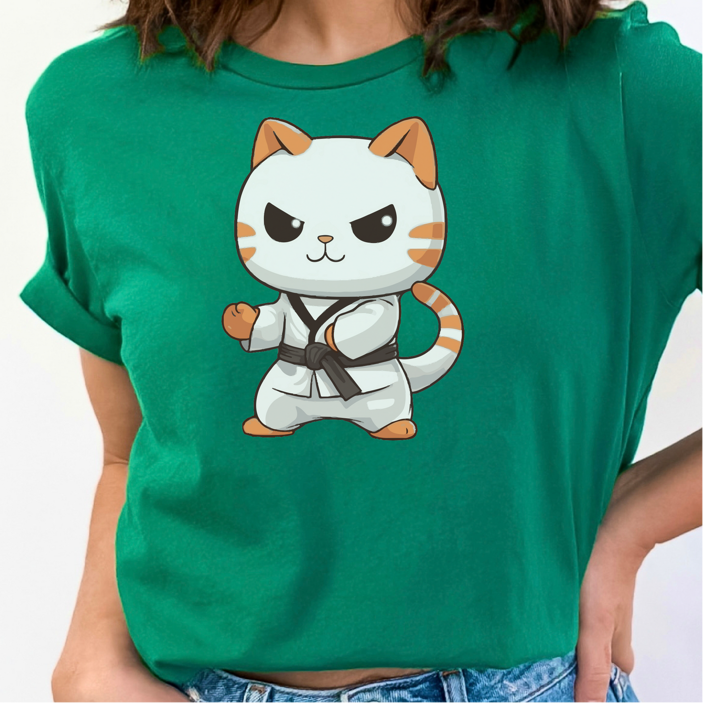 Karate Cat T-Shirt, Cat Martial Arts Shirt