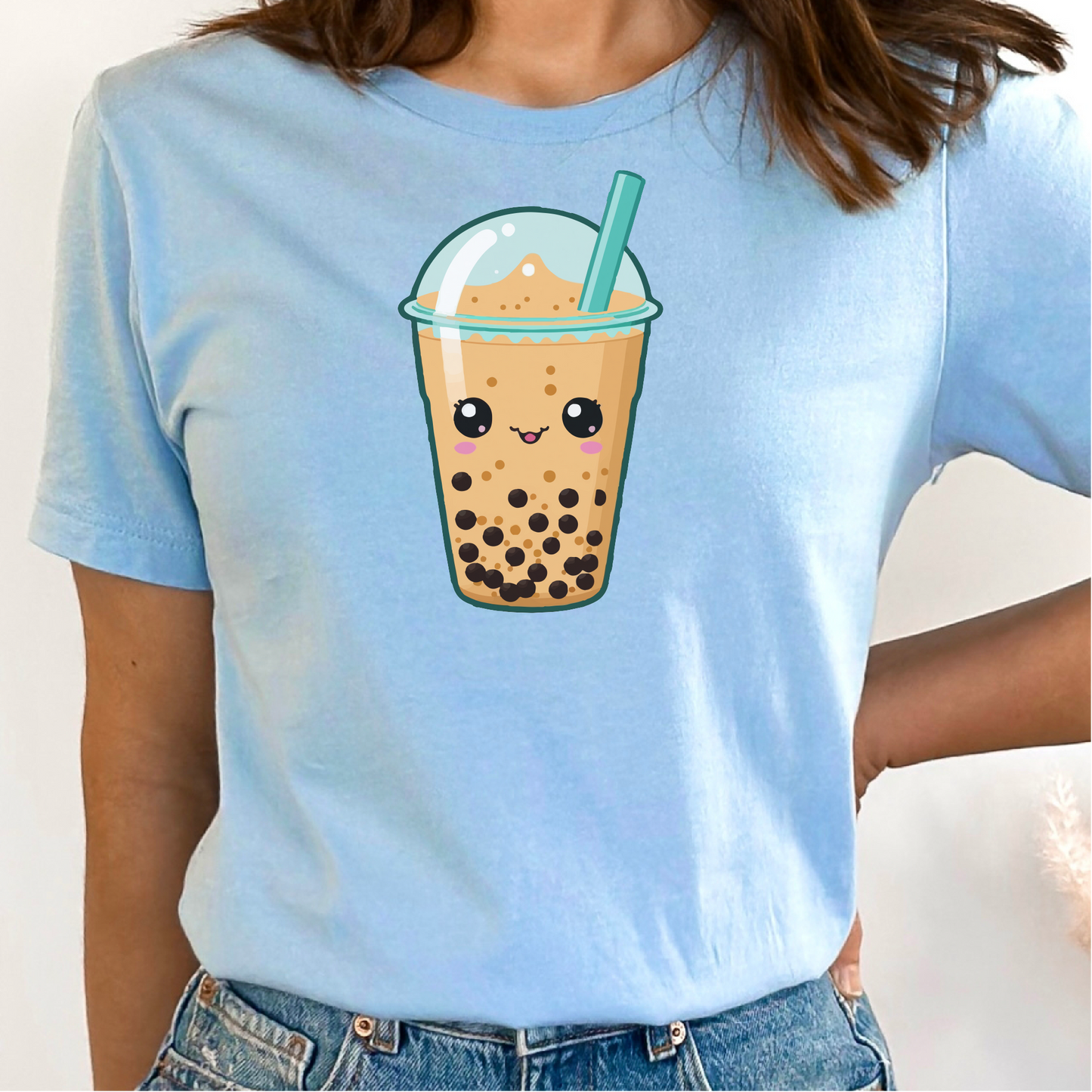 Kawaii Boba Tea T-Shirt, Kawaii Bubble Tea Shirt