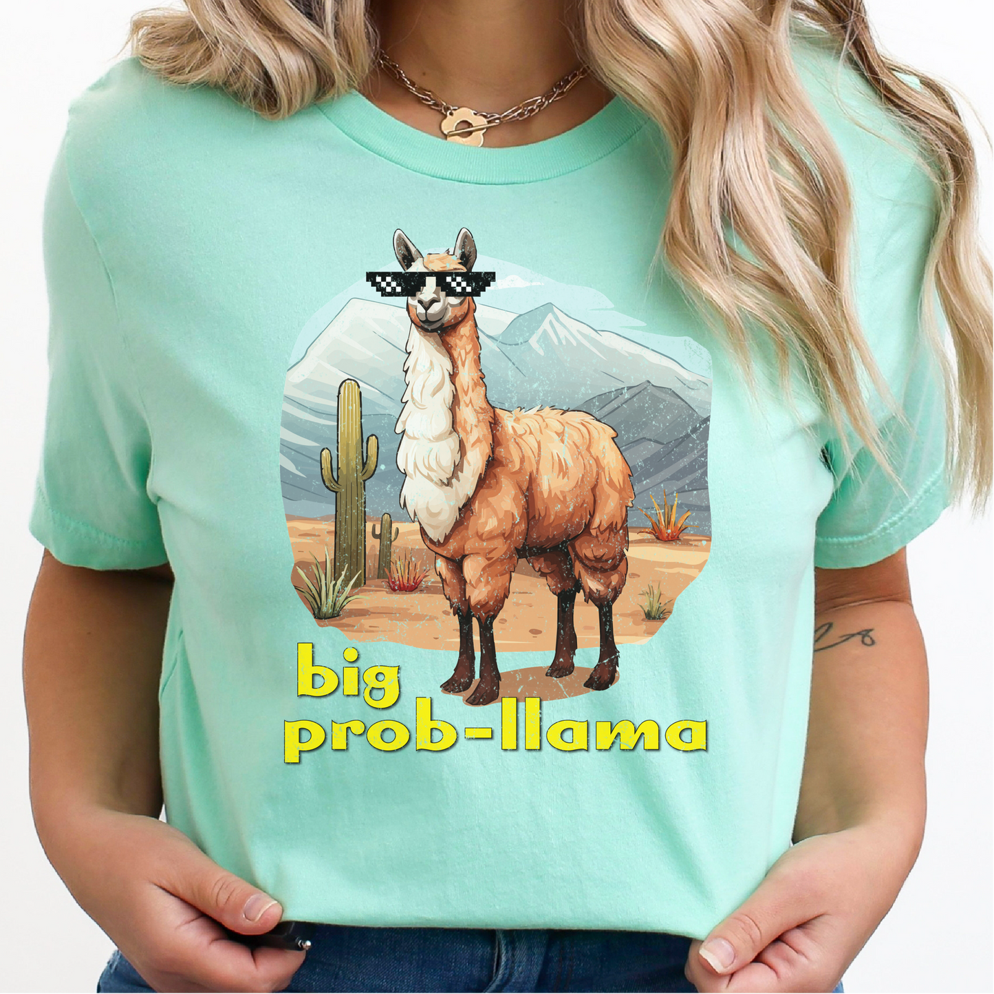 Big Prob-Llama T-Shirt, Funny Llama Shirt