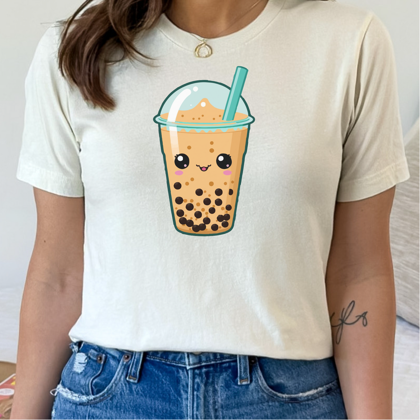 Kawaii Boba Tea T-Shirt, Kawaii Bubble Tea Shirt