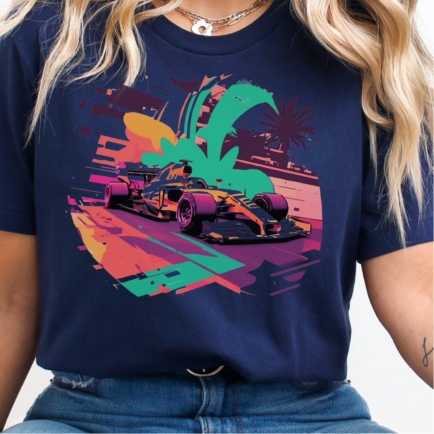 Formula 1 Shirt, Abstract Colorful F1 T-Shirt