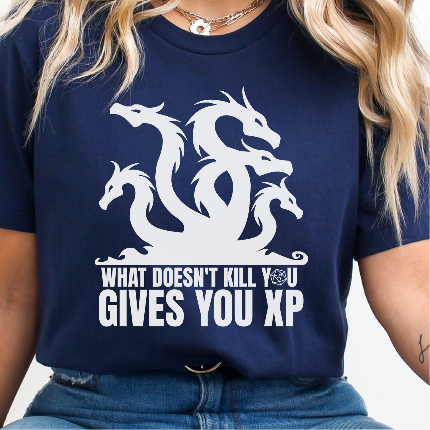 What Doesn't Kill You Gives You XP T-Shirt, Dungeons & Dragons Shirt