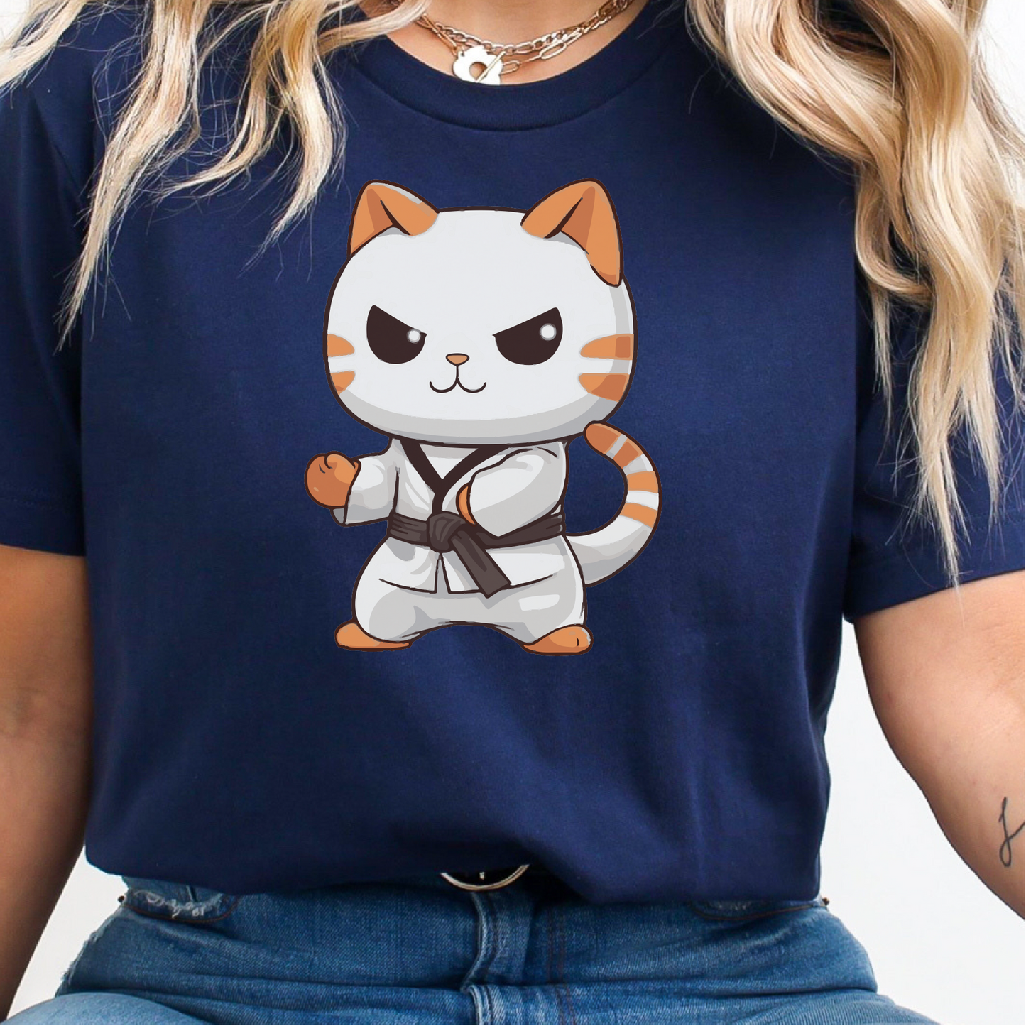 Karate Cat T-Shirt, Cat Martial Arts Shirt