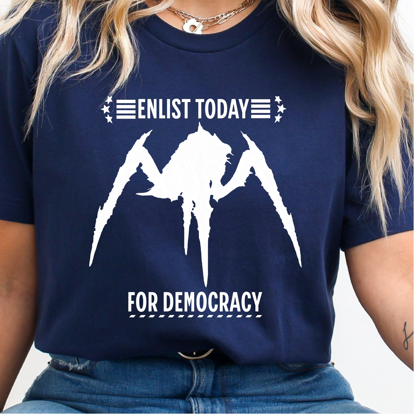 Enlist Today For Democracy, Helldivers 2 Inspired Shirt