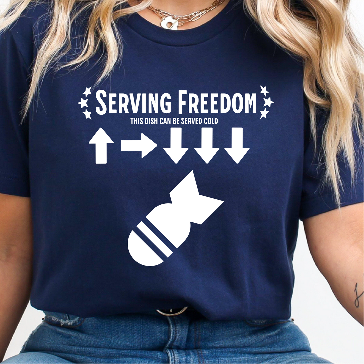 Serving Freedom T-Shirt, 500kg, Helldivers 2 Inspired Shirt