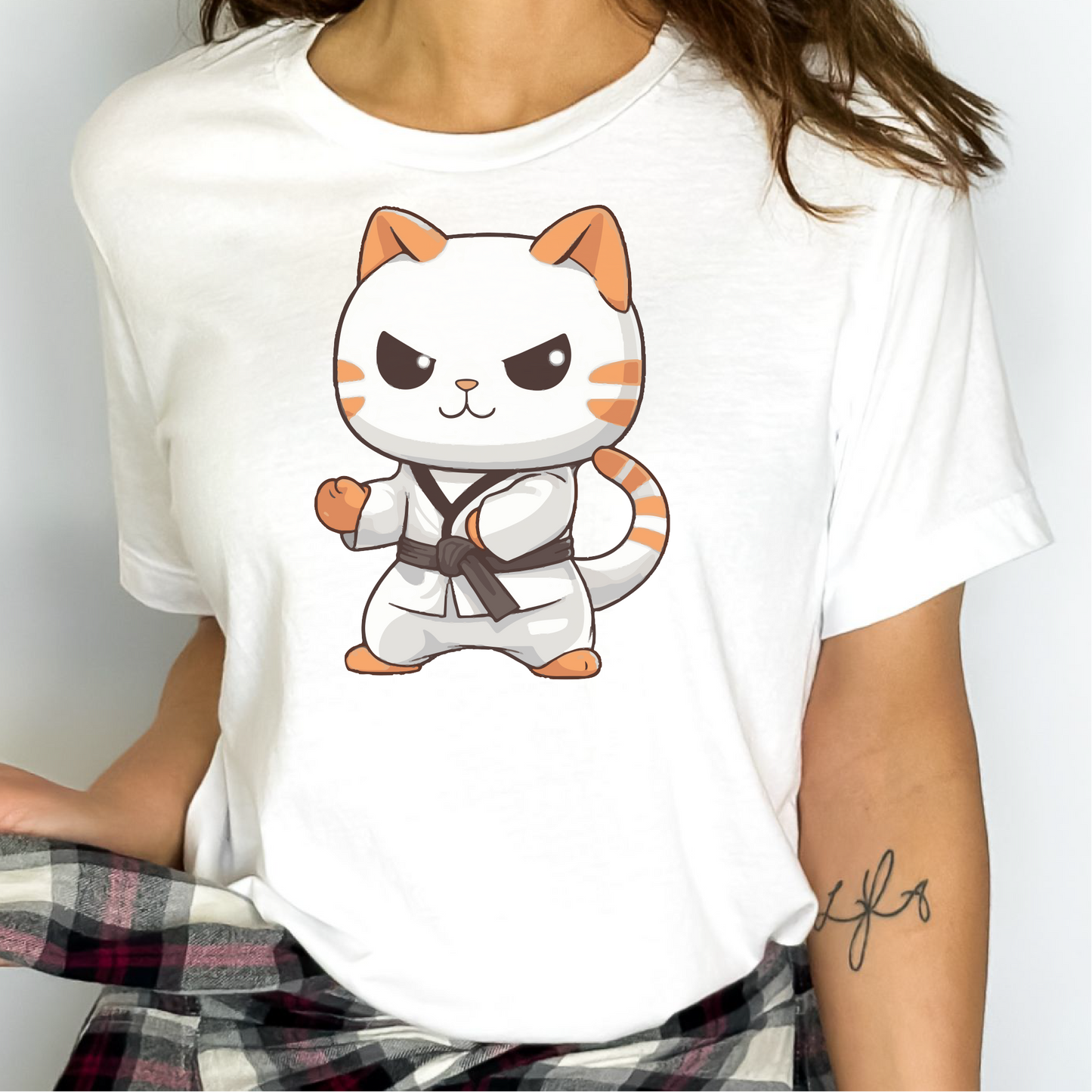 Karate Cat T-Shirt, Cat Martial Arts Shirt